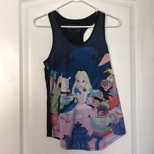 Alice in Wonderland tea party tank